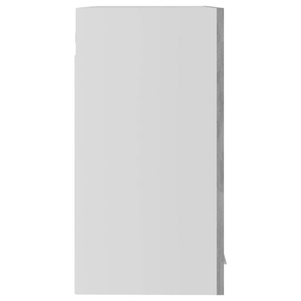 vidaXL vægskab med glaslåger 60x31x60 cm konstrueret træ betongrå