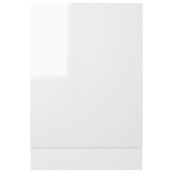 vidaXL Front för diskmaskin vit högglans 45x3x67 cm spånskiva