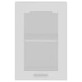 Miniatyrbilde 7 av 10: vidaXL Hengende skap glass "Lyon" hvit 40x31x60 cm konstruert tre