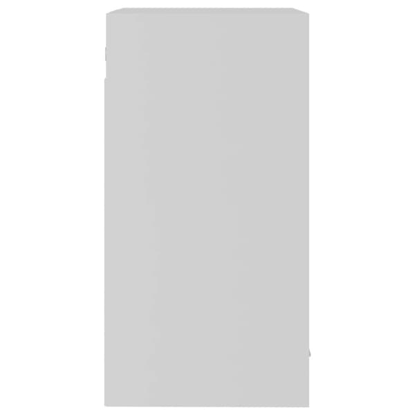 vidaXL Hengende skap glass "Lyon" hvit 40x31x60 cm konstruert tre