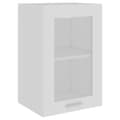 Miniatyrbilde 2 av 10: vidaXL Hengende skap glass "Lyon" hvit 40x31x60 cm konstruert tre