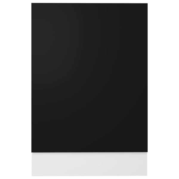vidaXL Oppvaskmaskinspanel svart 45x3x67 cm sponplate
