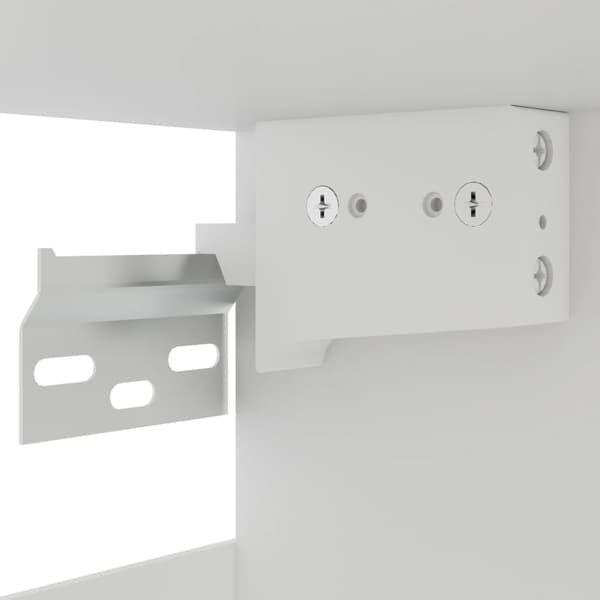 vidaXL væghængt glasskab 80x31x60 cm konstrueret træ hvid