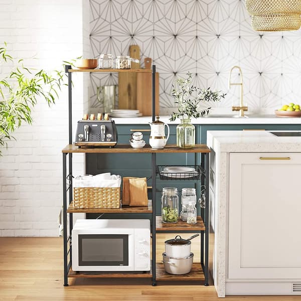 Köksställ, Köksförvaring modul Vintage brun-svart 90 x 40 x 132 cm