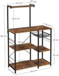 Pikkukuva 2 / 9: Köksställ, Köksförvaring modul Vintage brun-svart 90 x 40 x 132 cm