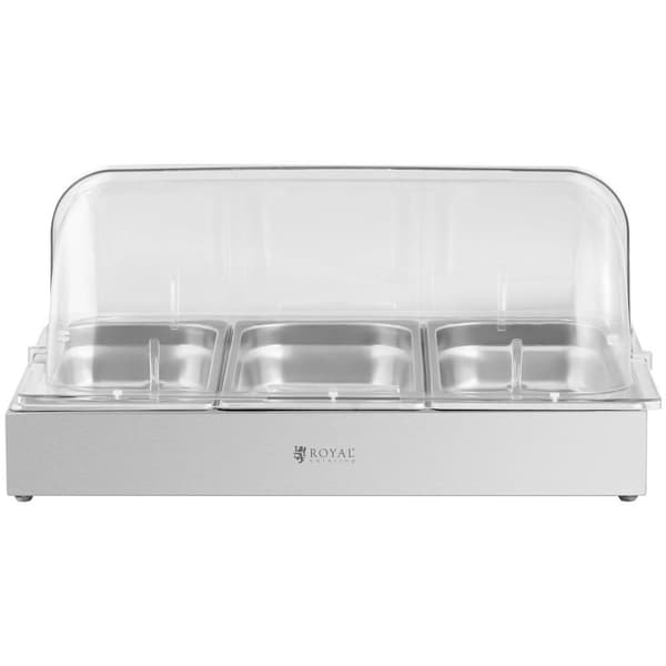 Royal Catering Buffédisplay - 3 x 2,6 L - Royal Catering - 535 x 335 x 250 mm