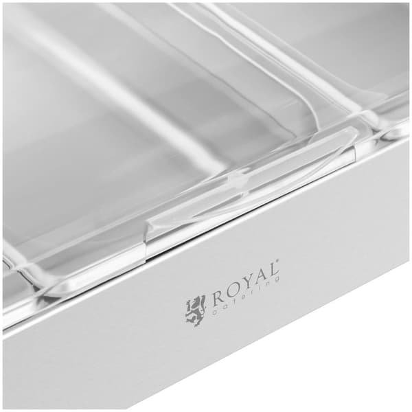 Royal Catering Buffédisplay - 3 x 2,6 L - Royal Catering - 535 x 335 x 250 mm
