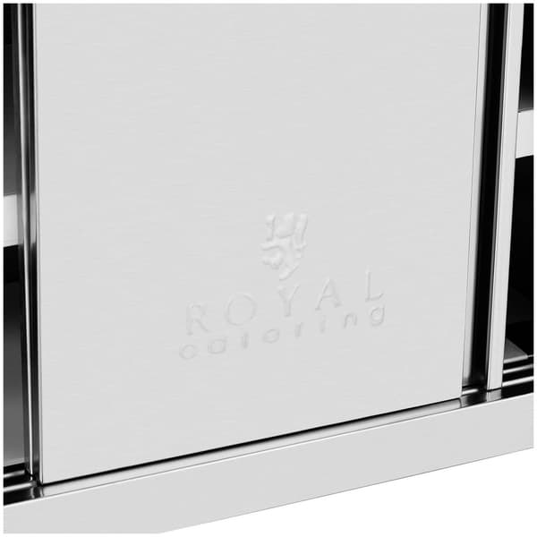 Royal Catering Rostfritt väggskåp med skjutdörr - 900 x 400 x 500 mm - 60 kg lastkapacitet per fack - Royal Catering