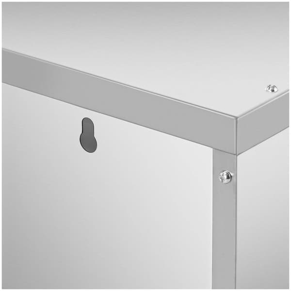 Royal Catering Rostfritt väggskåp med skjutdörr - 1200 x 400 x 500 mm mm - 75 kg lastkapacitet per fack - Royal Catering