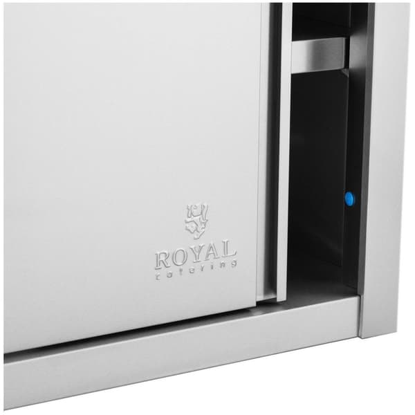 Royal Catering Väggskåp - 100 x 45 cm - Rostfritt stål
