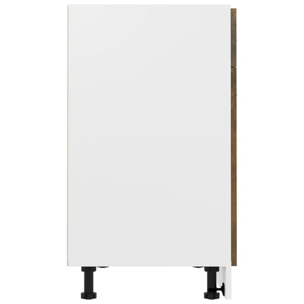 vidaXL Underskap med skuff røkt eik 80x46x81,5 cm konstruert tre