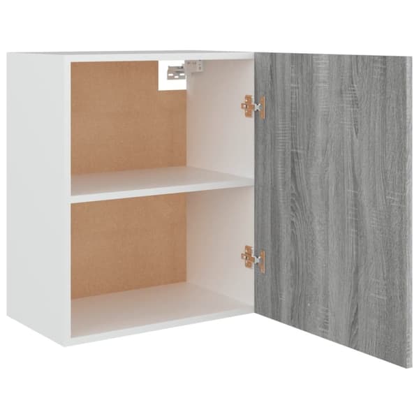 vidaXL vægskab 50x31x60 cm konstrueret træ grå sonoma-eg