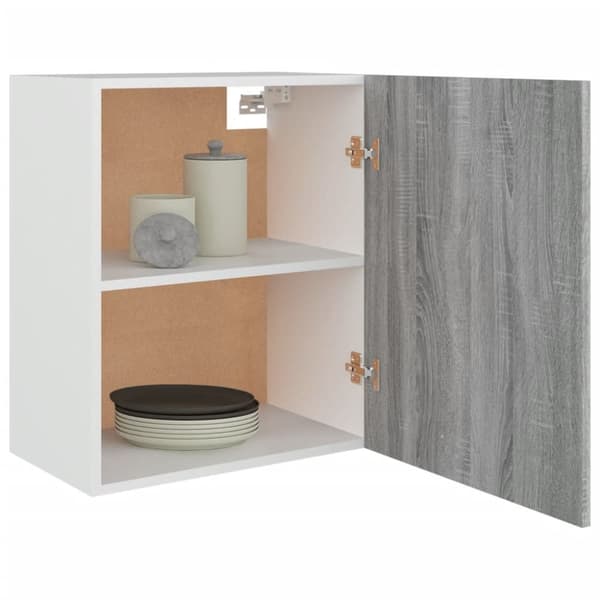 vidaXL vægskab 50x31x60 cm konstrueret træ grå sonoma-eg