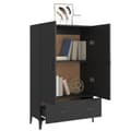 Miniatyrbillede 4 af 10: vidaXL skab 70x31x115 cm konstrueret træ sort