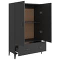Miniatyrbillede 6 af 10: vidaXL skab 70x31x115 cm konstrueret træ sort