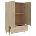 Miniatyrbillede 4 af 10: vidaXL skab 70x31x115 cm konstrueret træ sonoma-eg