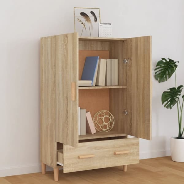 vidaXL skab 70x31x115 cm konstrueret træ sonoma-eg