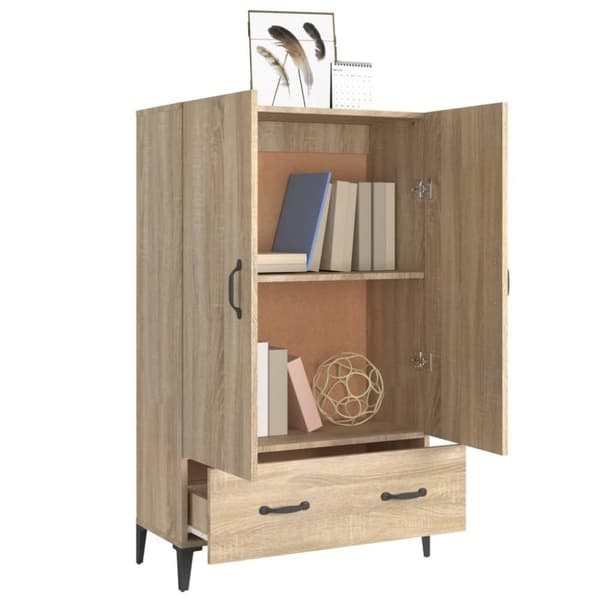 vidaXL Kaappi Sonoma-tammi 70x31x115 cm tekninen puu