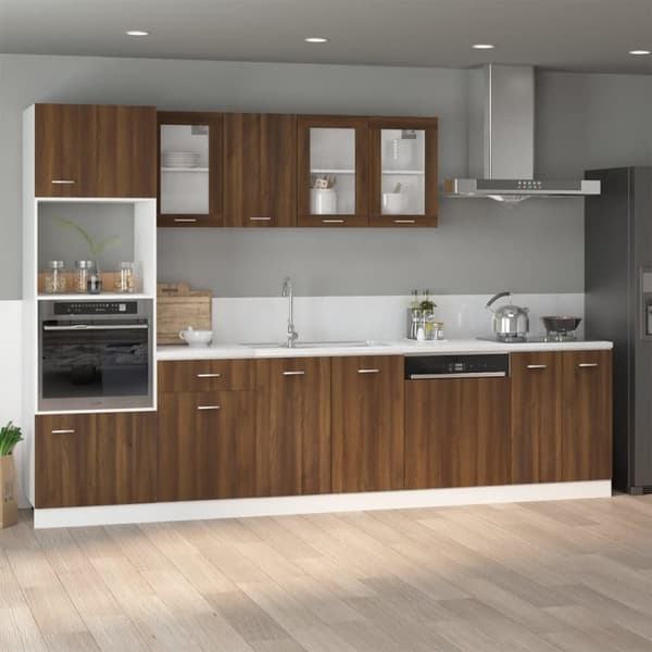 vidaXL skab 60x46x81,5 cm konstrueret træ brun egetræsfarve