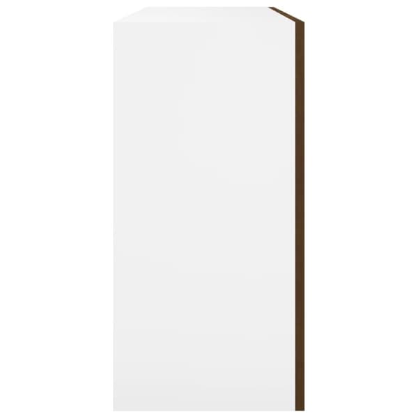 vidaXL vægskab 80x31x60 cm konstrueret træ brun egetræsfarve