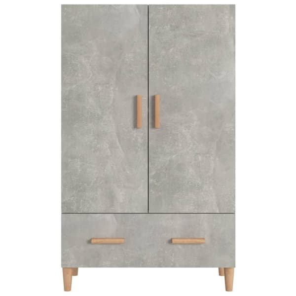 vidaXL Highboard betonggrå 70x31x115 cm konstruert tre
