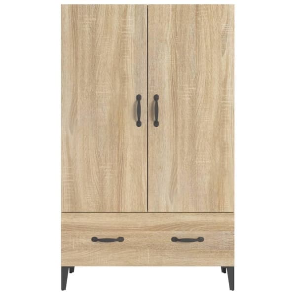 vidaXL Highboard sonoma eik 70x31x115 cm konstruert tre