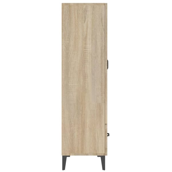 vidaXL Highboard sonoma eik 70x31x115 cm konstruert tre
