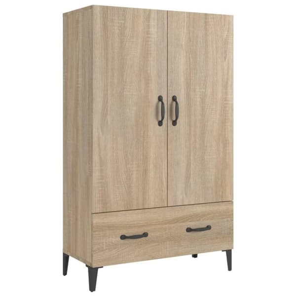 vidaXL Highboard sonoma eik 70x31x115 cm konstruert tre