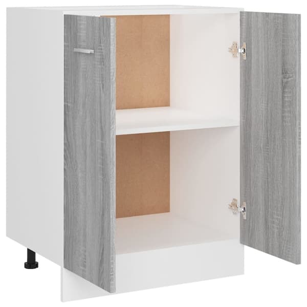 vidaXL Underskap "Lyon" grå sonoma 60x46x81,5 cm konstruert tre