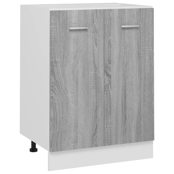 vidaXL Underskap "Lyon" grå sonoma 60x46x81,5 cm konstruert tre