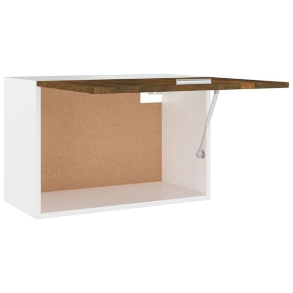 vidaXL Vegghengt skap "Lyon" røkt eik 60x31x40 cm konstruert tre
