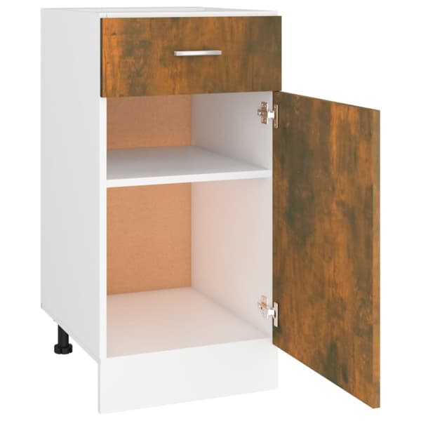 vidaXL Underskap med skuff røkt eik 40x46x81,5 cm konstruert tre