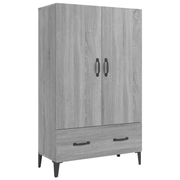 vidaXL Highboard grå sonoma 70x31x115 cm konstruert tre