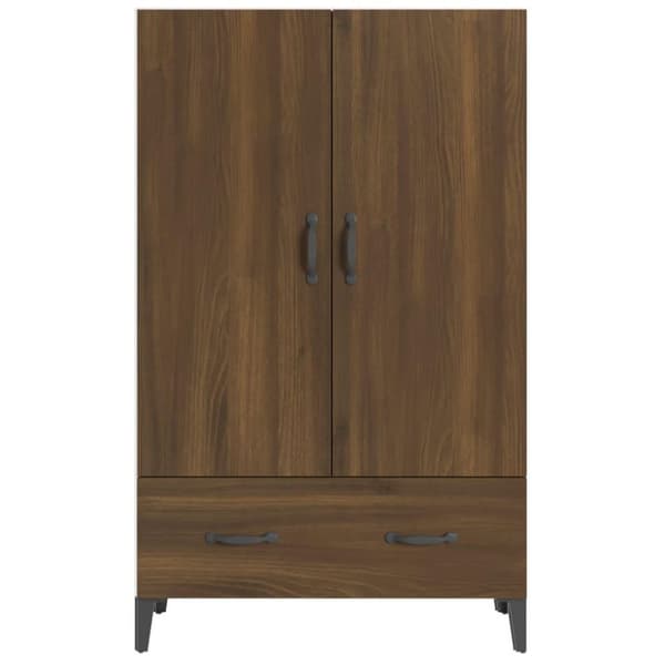 vidaXL Highboard brun eik 70x31x115 cm konstruert tre