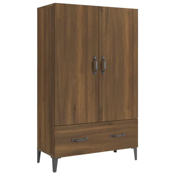 vidaXL Highboard brun eik 70x31x115 cm konstruert tre