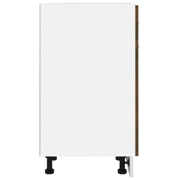 vidaXL Underskap med skuff røkt eik 30x46x81,5 cm konstruert tre