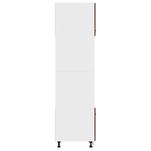 vidaXL Kaappi mikroaaltouunille ruskea tammi 60x57x207 cm tekninen puu
