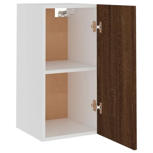 vidaXL Vegghengt skap "Lyon" brun eik 29,5x31x60 cm konstruert tre