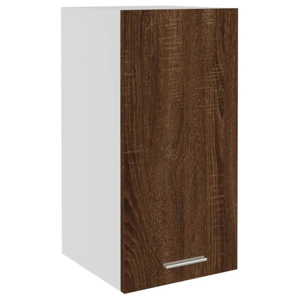 vidaXL Vegghengt skap "Lyon" brun eik 29,5x31x60 cm konstruert tre