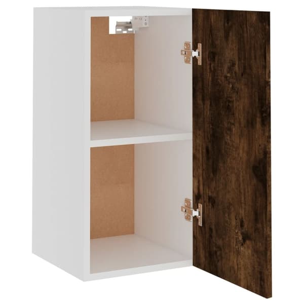 vidaXL Vegghengt skap "Lyon" røkt eik 29,5x31x60 cm konstruert tre