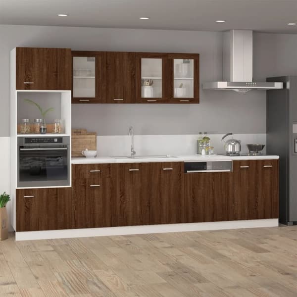 vidaXL Veggskap "Lyon" brun eik 39,5x31x60 cm konstruert tre