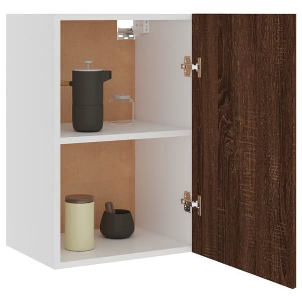 vidaXL Veggskap "Lyon" brun eik 39,5x31x60 cm konstruert tre