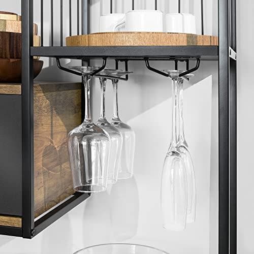 Rootz Industrial Style Køkken Spisestue Opbevaring Hylde Skænk Sidebord End Bord Vinreol