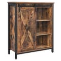 Pikkukuva 1 / 7: Rootz senkki - Keittiökaappi - Liukuovi - Säädettävät hyllyt - Kylpyhuonekaappi - Teollinen muotoilu - Vintage ruskea-musta (70 x 30 x 80 cm)