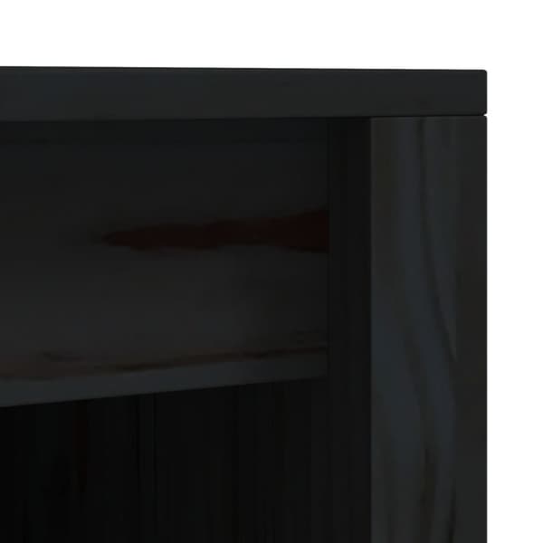 vidaXL Utekjøkkenskap svart 55x55x92 cm heltre furu
