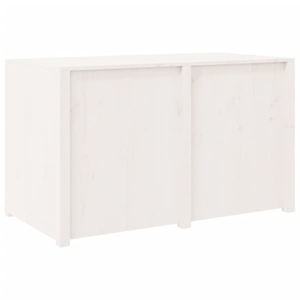 vidaXL Köksskåp för utomhusbruk vit 106x55x64 cm massiv furu