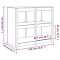 Miniatyrbillede 9 af 10: vidaXL udendørs køkkenskab 106x55x92 cm massivt fyrretræ