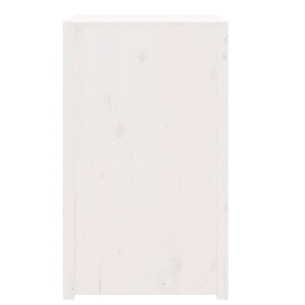 vidaXL Utekjøkkenskap hvit 55x55x92 cm heltre furu