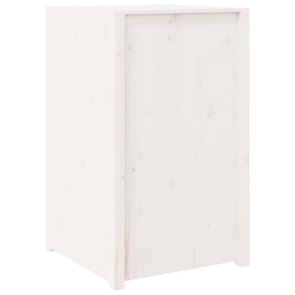 vidaXL Utekjøkkenskap hvit 55x55x92 cm heltre furu