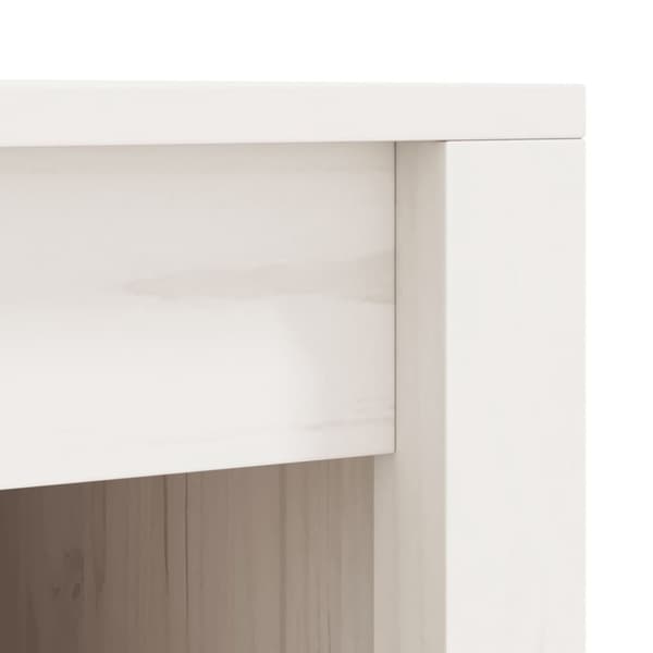 vidaXL Utekjøkkenskap hvit 55x55x92 cm heltre furu